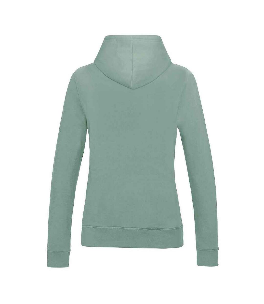 Womens/ladies Girlie College Hoodie Dusty Green Awdis-2