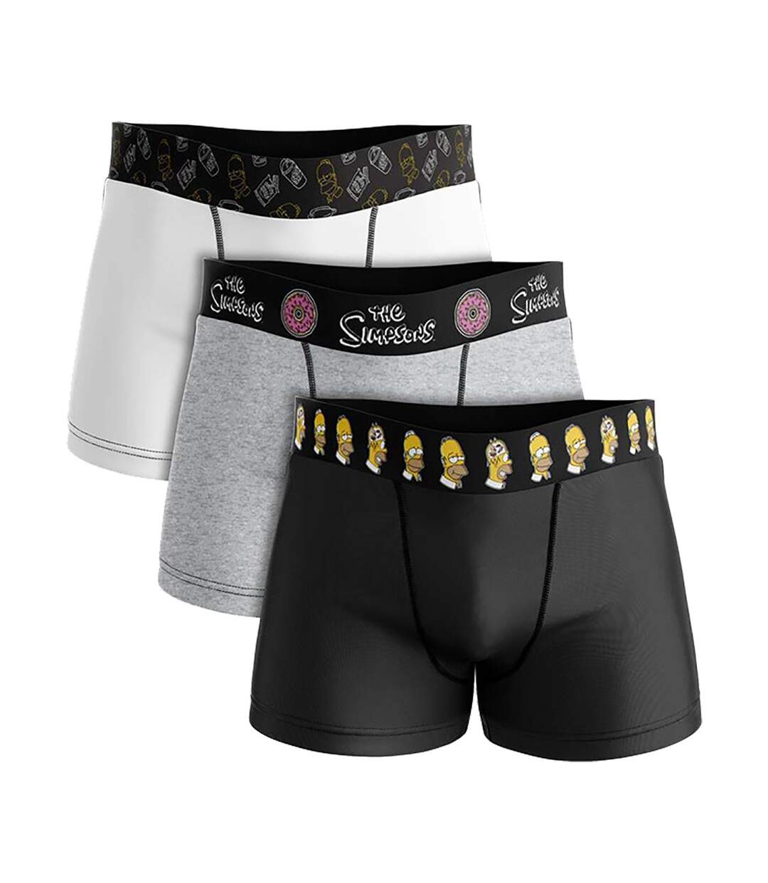 Boxer No Publik Featuring Simpsons Homme Confort et Fantaisie en Coton -Assortiment modèles photos selon arrivages- Pack de 6 Boxers Surprise en coton-3