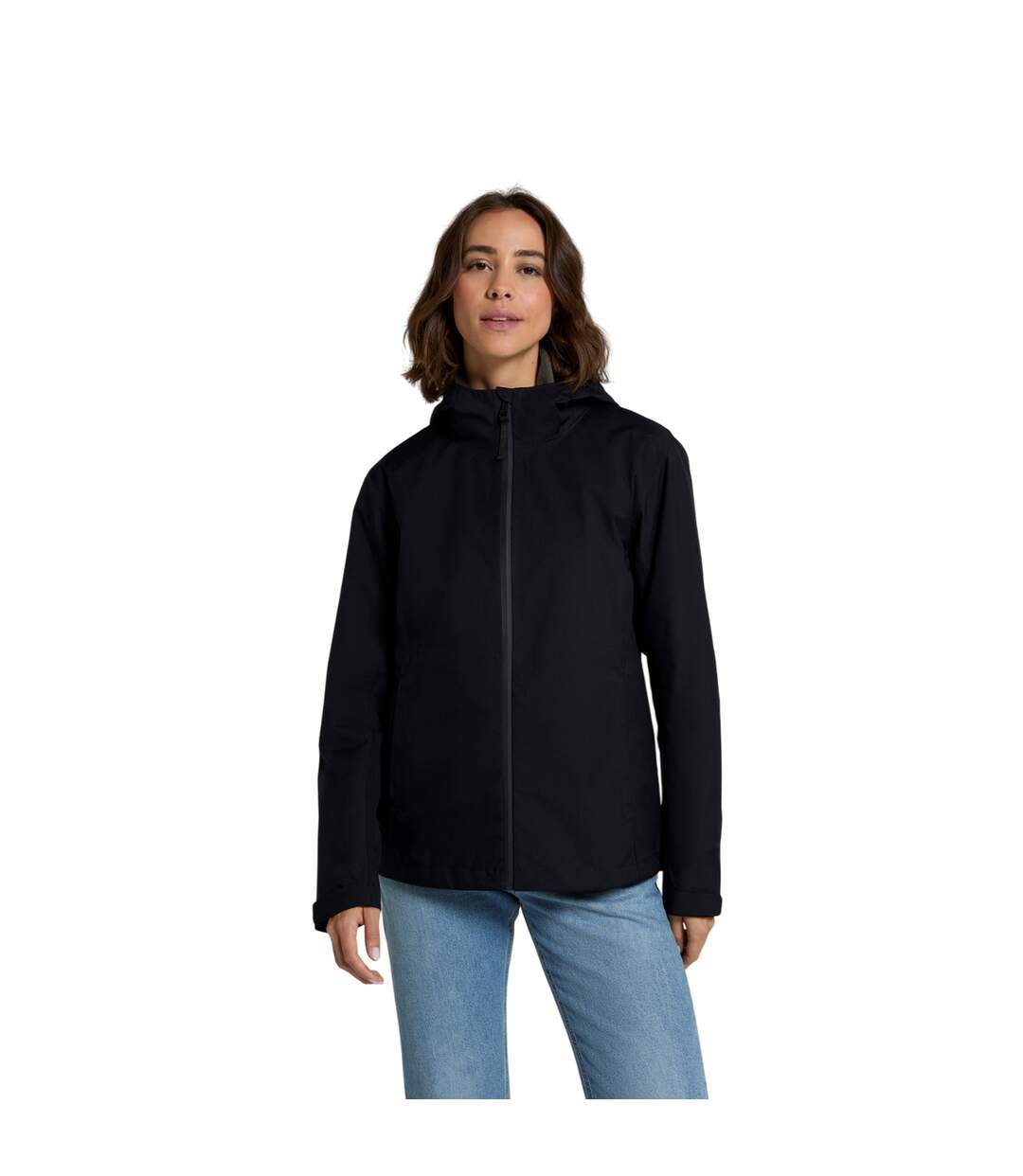 Veste imperméable elements femme noir vif Animal-1