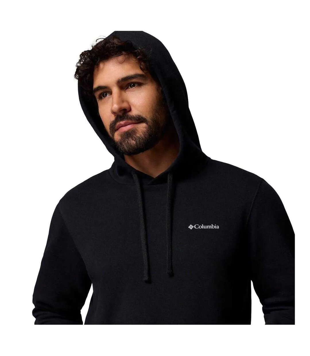 Sweat À Capuche Motif/style Imprimé Graphique Trek Homme Noir Columbia-3