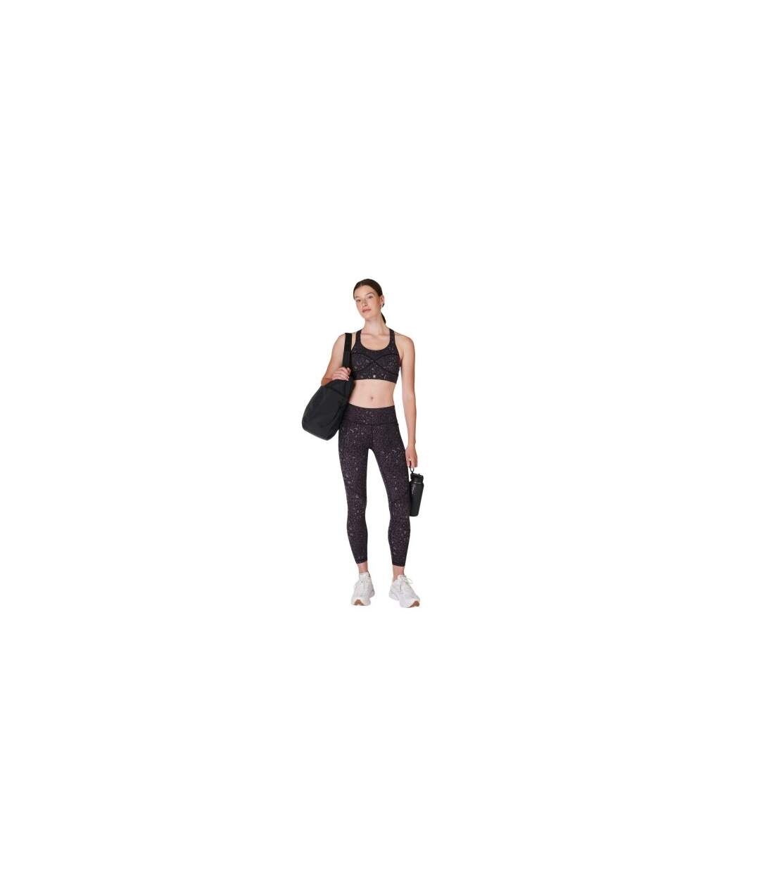 Brassière De Sport Motif/style Imprimé Léopard Power Femme Noir Sweaty Betty-1