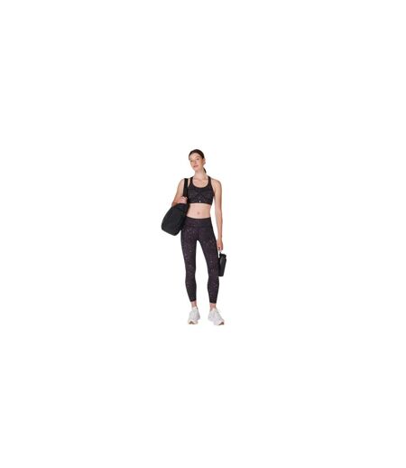 Brassière De Sport Motif/style Imprimé Léopard Power Femme Noir Sweaty Betty
