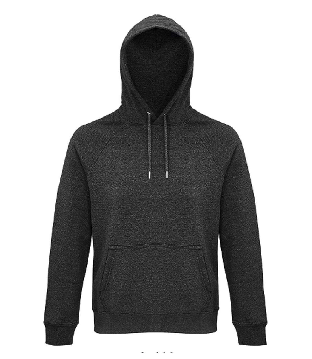 Sweat shirt à capuche poche kangourou - Unisexe - 03568 - gris anthracite chiné