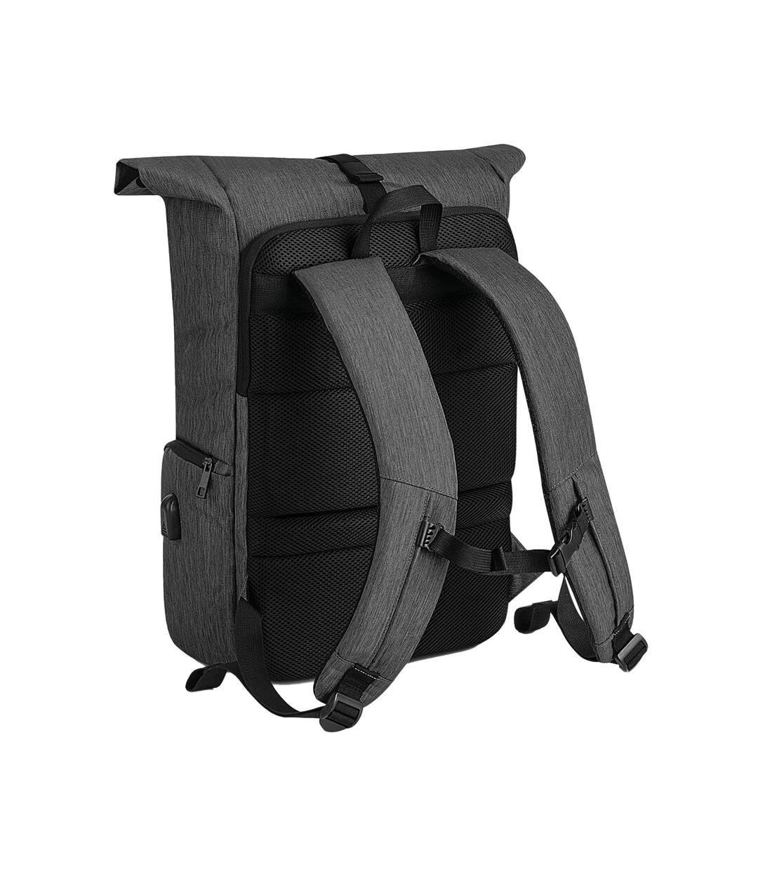 Q-tech Charge Roll Up Backpack One Size Granite Marl Quadra-2