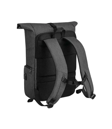 Q-tech Charge Roll Up Backpack One Size Granite Marl Quadra