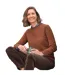 Pull Motif/style Classique Femme Feuille D´automne WoolOvers-1