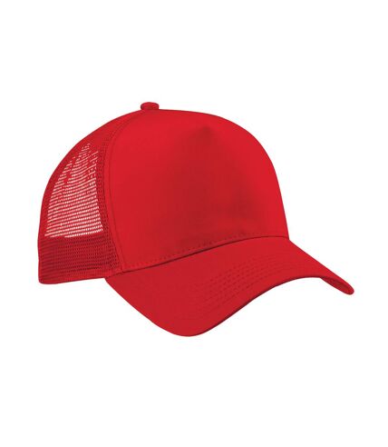 Beechfield Unisex Adult Snapback Trucker Cap (Classic Red/Classic Red)