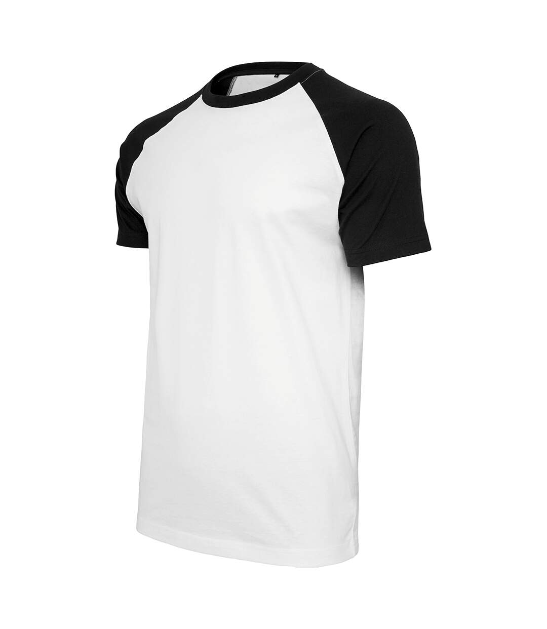 T-shirt à manches courtes homme blanc/noir Build Your Brand