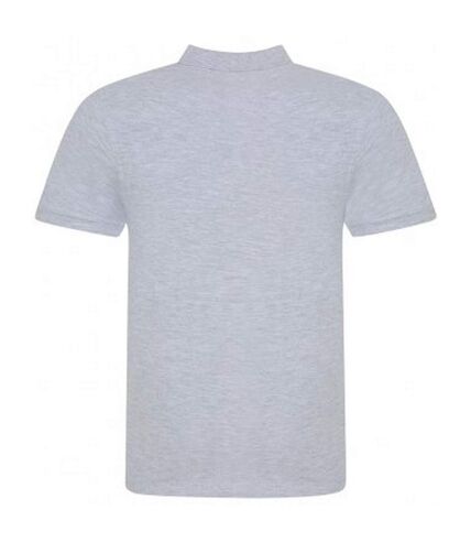 Awdis Mens Piqu Cotton Short-Sleeved Polo Shirt (Gray Heather)
