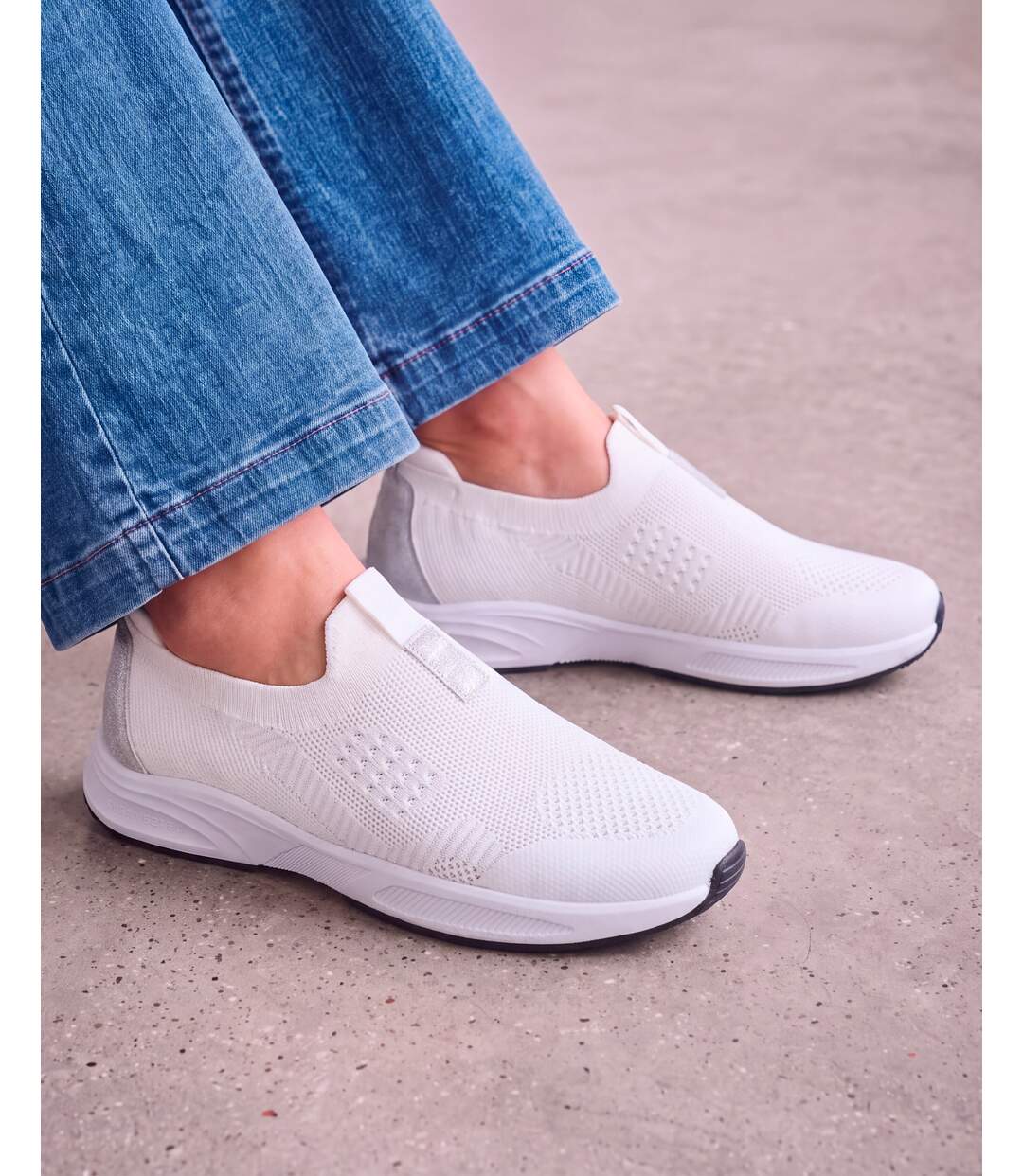 Isotoner Baskets femme confortable, résistante, semelle à mémoire forme et facile à enfiler-2
