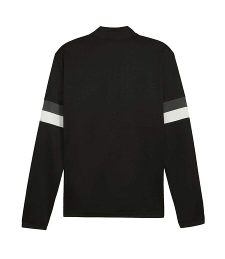Mens Teamrise Quarter Zip Top Black Puma