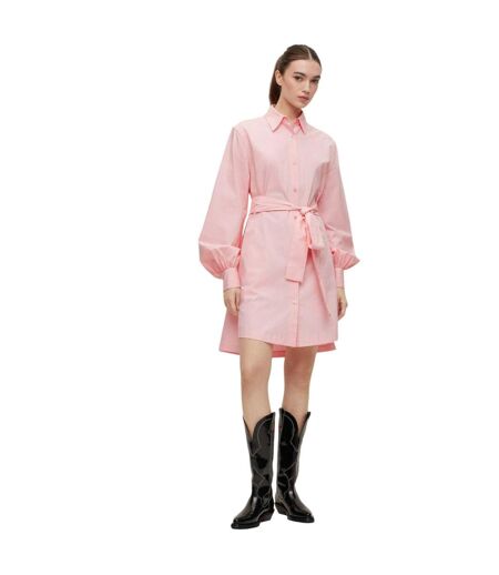 Womens/ladies Kaisanna Shirt Dress Pink Hugo