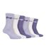 Ladies 6 Pack Hiking Boot Socks | Cotton Socks for the Outdoors-1
