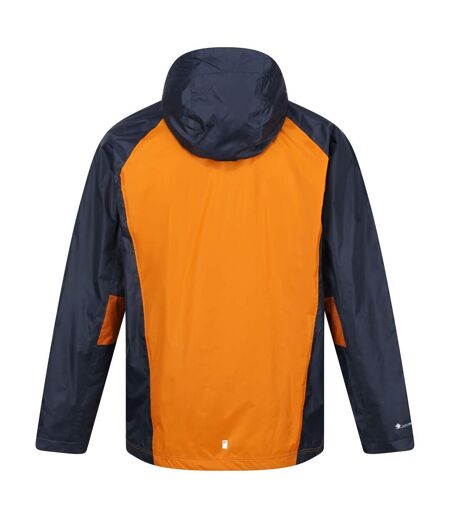 Regatta Mens Dresford Waterproof Jacket (India Grey/Flame Orange)