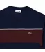 T-shirt Style Bloc De Couleurs Homme Bleu Marine Rouge Lacoste-4