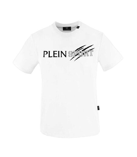 Unisex Adult Scratchy Logo T-shirt White Plein Sport