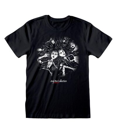 Junji-Ito Unisex Adult Crawling T-Shirt (Black/White)