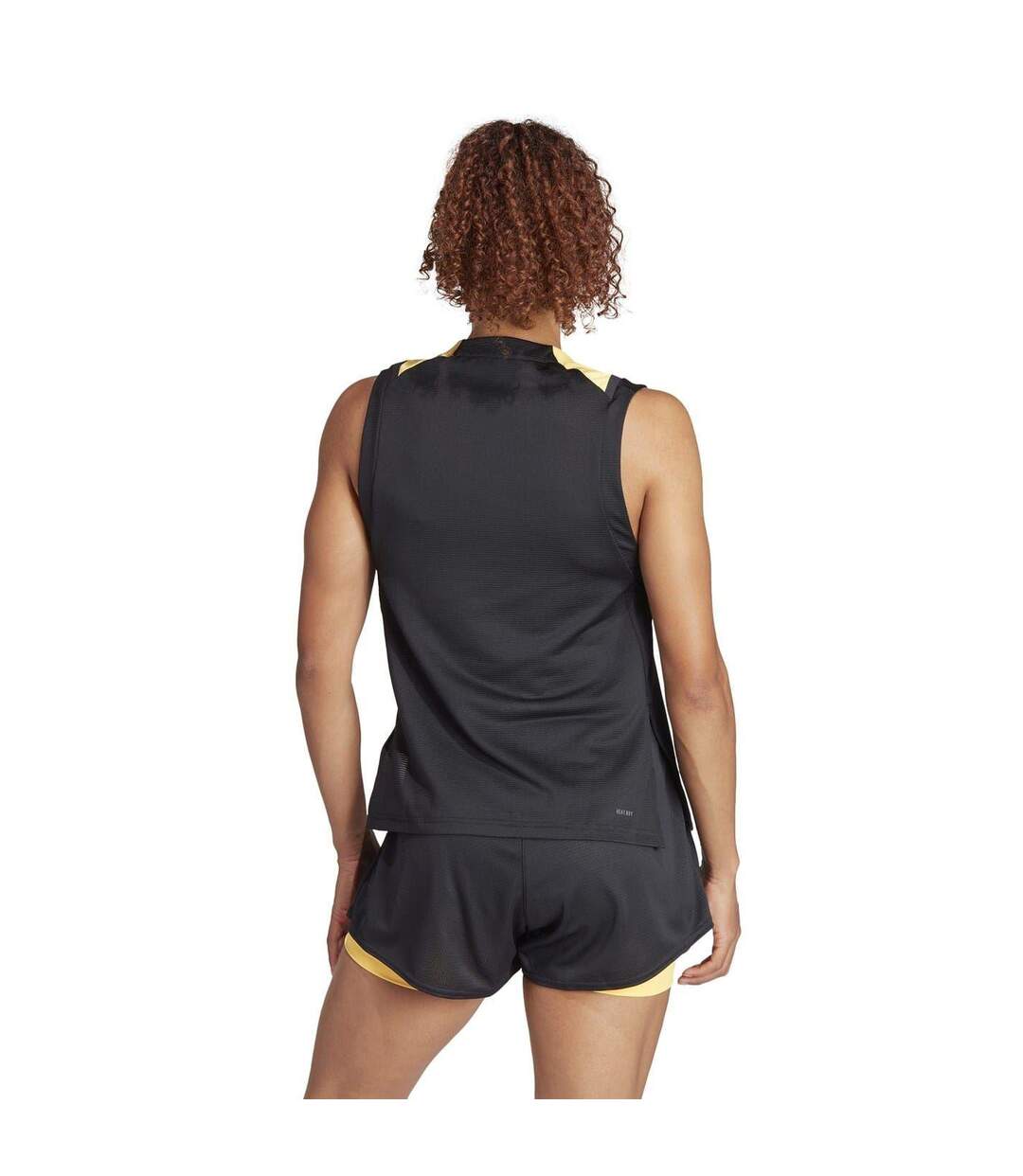 Débardeur Sans Manches Femme Blanc Noir Orange Adidas-3