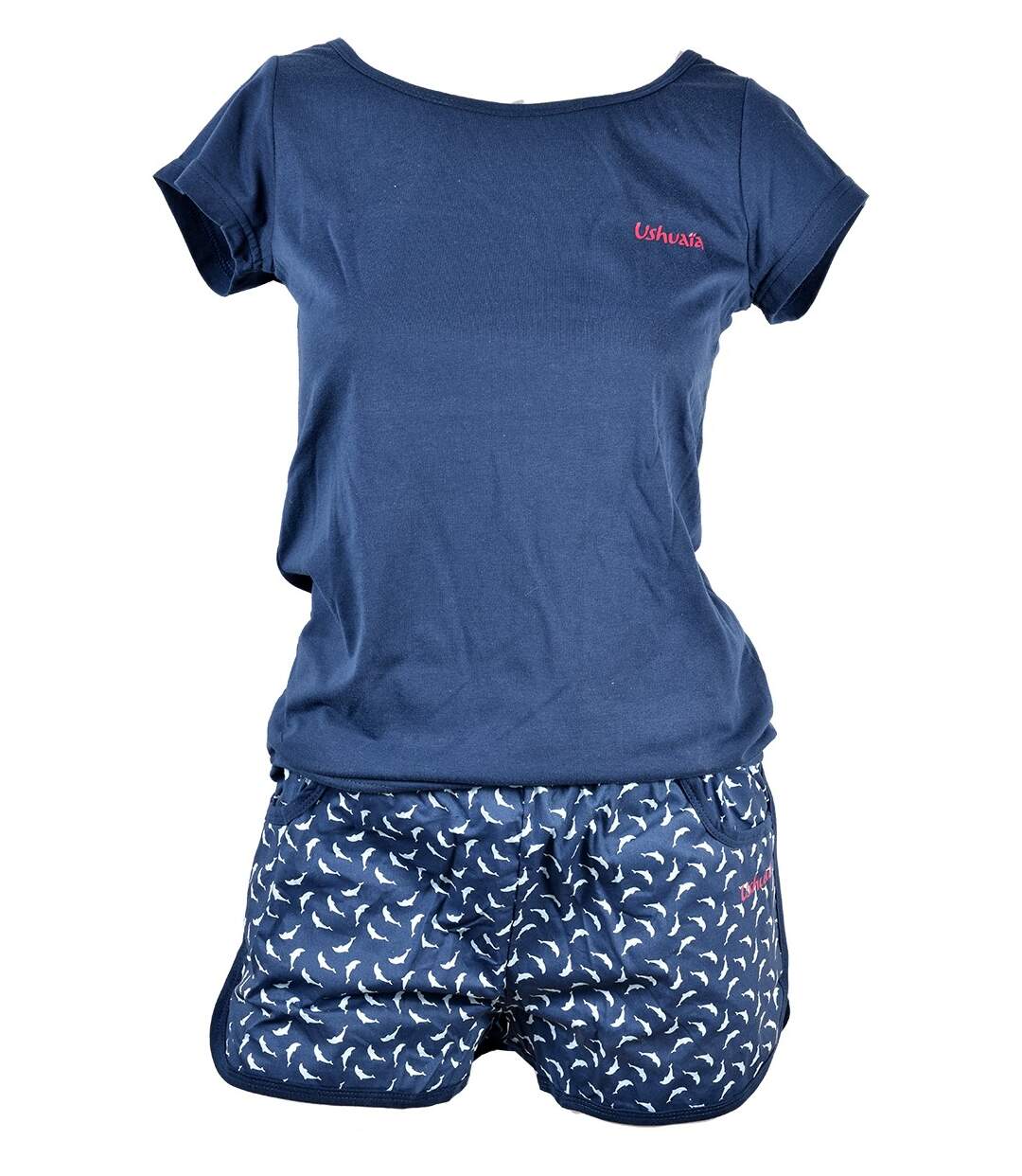 Pyjama Femme USHUAIA USHR035 MARINE-1