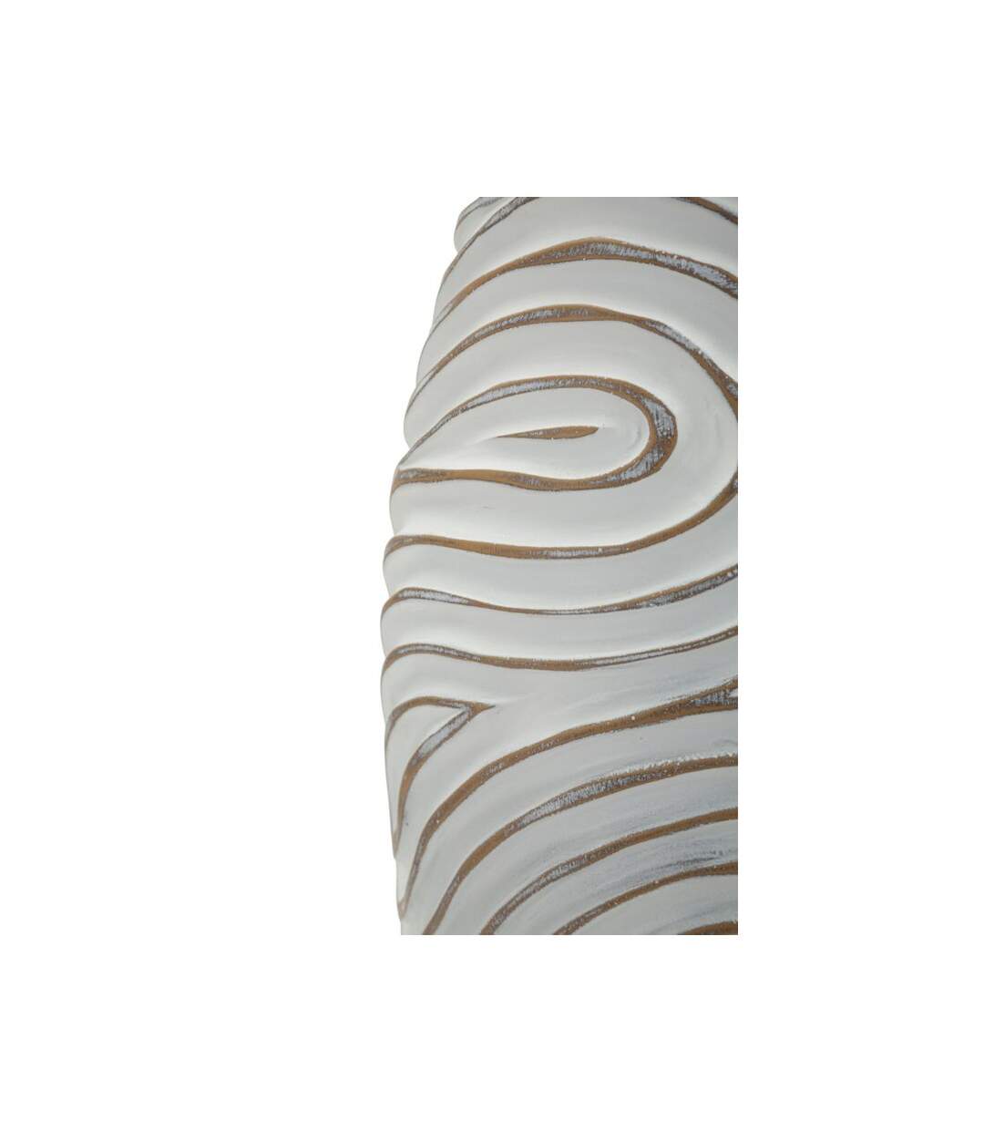 Vase Design en Résine Oblix 50cm Blanc-3