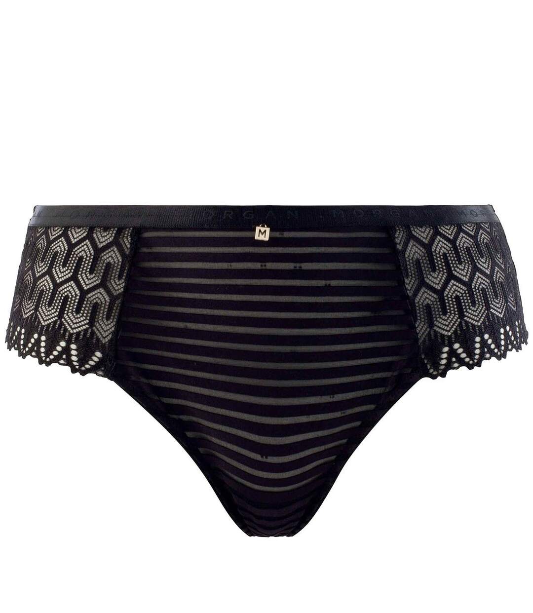 Shorty tanga noir Célia