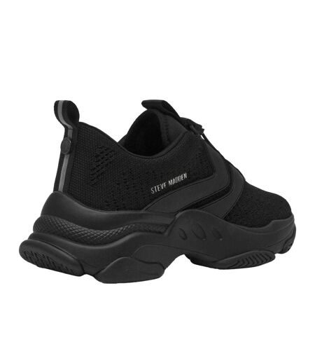 Womens/ladies Main Street Trainers Black Steve Madden