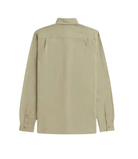 Chemise Manches Longues Homme Gris Fred Perry
