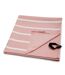 Striped microfiber beach towel seashell pink/white Regatta