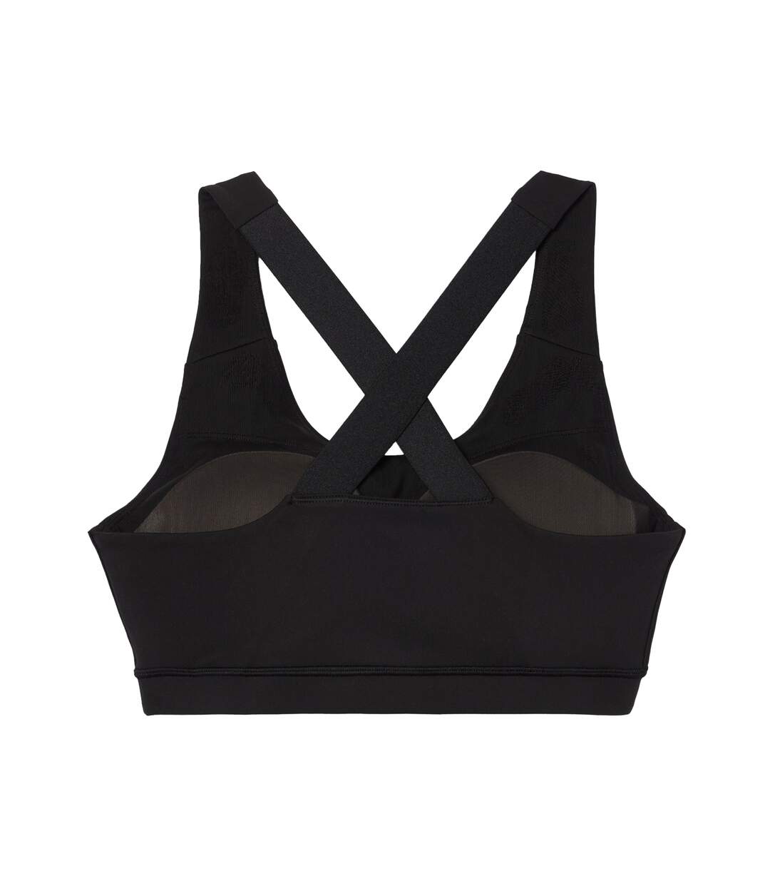 Womens/ladies Stretch Breathable Sport Bralette Black Lacoste-3