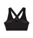 Womens/ladies Stretch Breathable Sport Bralette Black Lacoste-3
