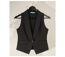 Gilet Sans Manches Femme Blazer Coton Gris Axxano AH1165G : Élégance Moderne-4