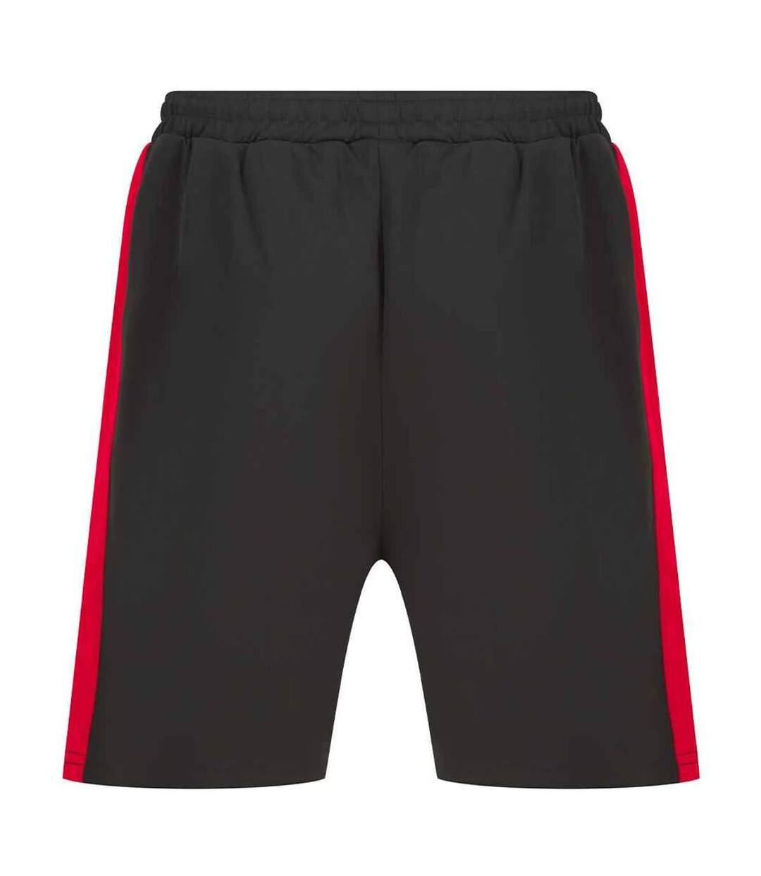 Mens Knitted Shorts Black Red Finden & Hales-3