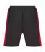 Mens Knitted Shorts Black Red Finden & Hales-3