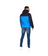Crosshatch Mens Pymoore Contrast Panel Padded Jacket (Blue)