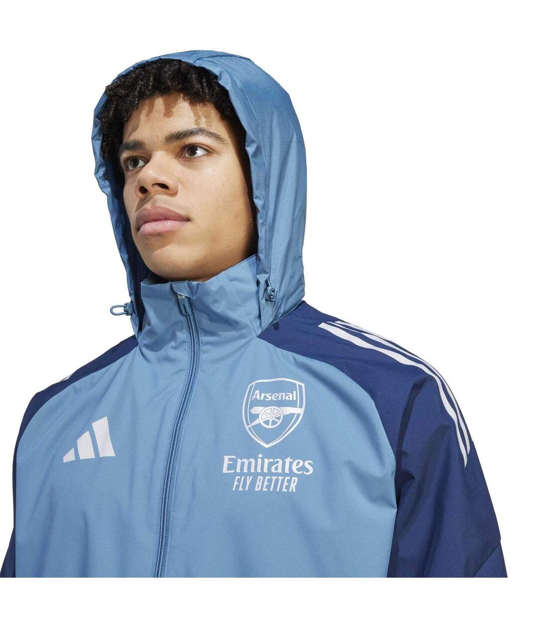 Veste Manches Raglan Motif/style Arsenal Fc Homme Bleu Castore-4
