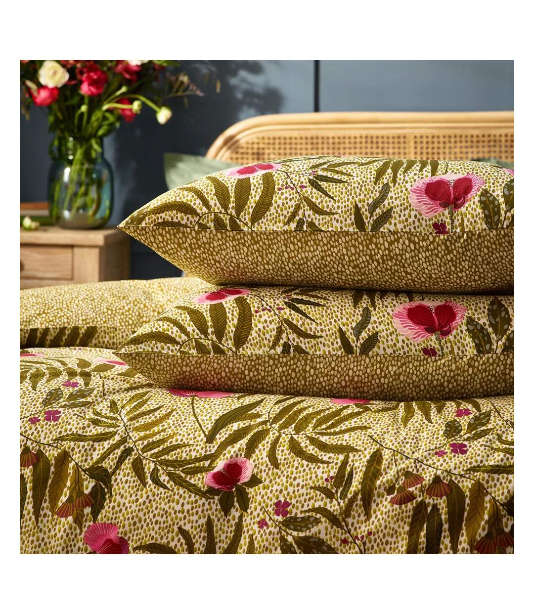 Parure de lit house of bloom vert de gris Wylder-3