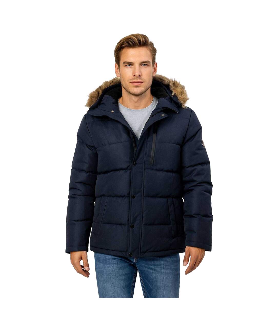 Veste Motif/style Uni Homme Bleu Minoti-1