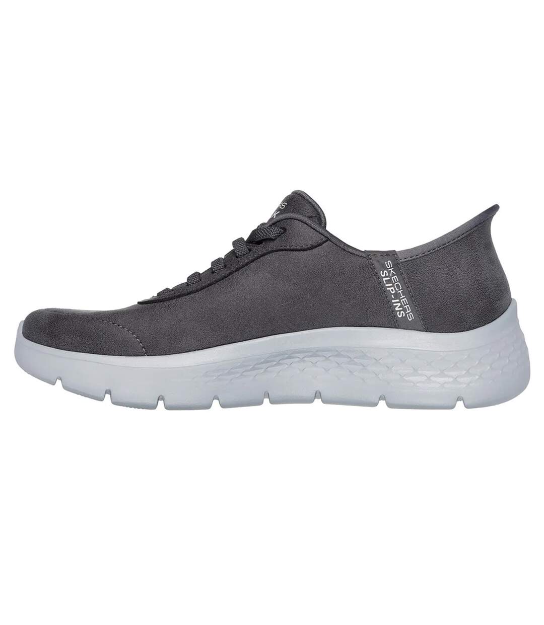 Womens/ladies go walk flex mali trainers charcoal Skechers-2