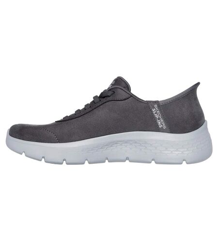Womens/ladies go walk flex mali trainers charcoal Skechers