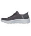 Womens/ladies go walk flex mali trainers charcoal Skechers-2