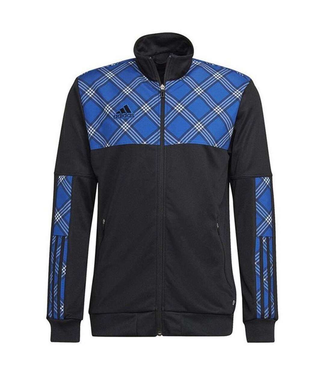 Veste Entraînement Style Logo À Carreaux Tiro Homme Noir Bleu Adidas-2