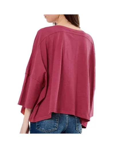T-shirt fuchsia femme kaporal lexi