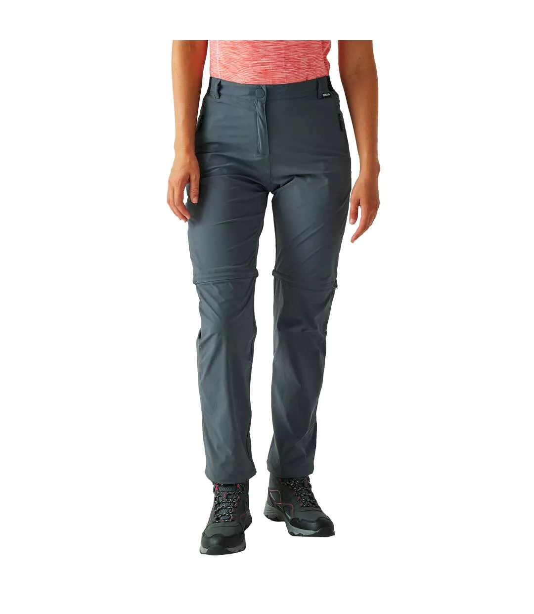 Womens/ladies Travel Light Ii Packaway Hiking Trousers Seal Grey Regatta-1