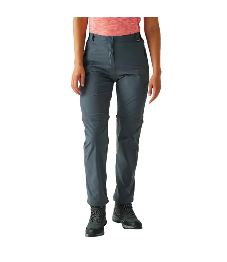 Womens/ladies Travel Light Ii Packaway Hiking Trousers Seal Grey Regatta