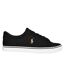 Baskets Basses En Toile Sayer Homme Noir Ralph Lauren-1
