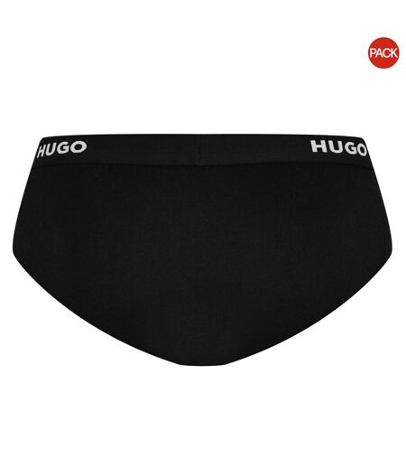Pack Of 3  Mens Briefs  Black Hugo