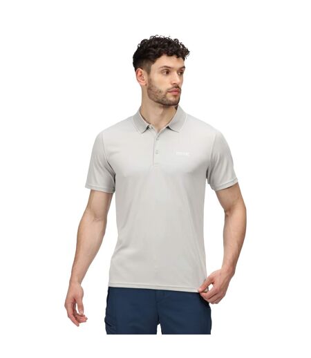 Mens Maverick V Active Polo Shirt Silver Grey Regatta
