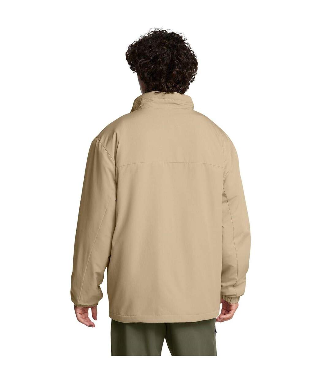 Mens Chest Pocket Relaxed Fit Soft Shell Jacket Brown Under Armour-3