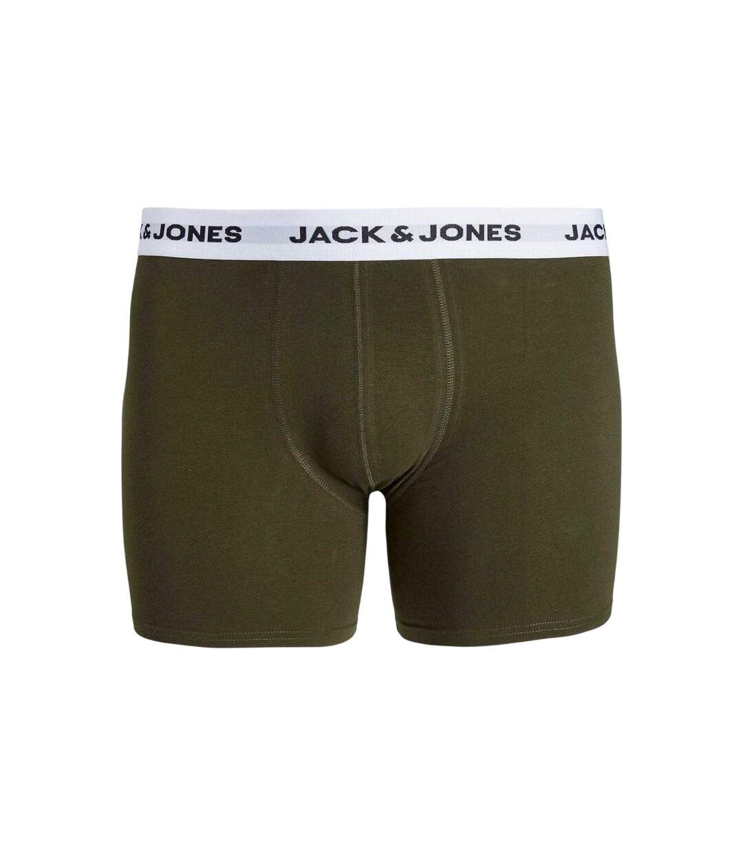 Lot De 5  Shorts De Bain Homme Vert Kaki Foncé Jack And Jones-4