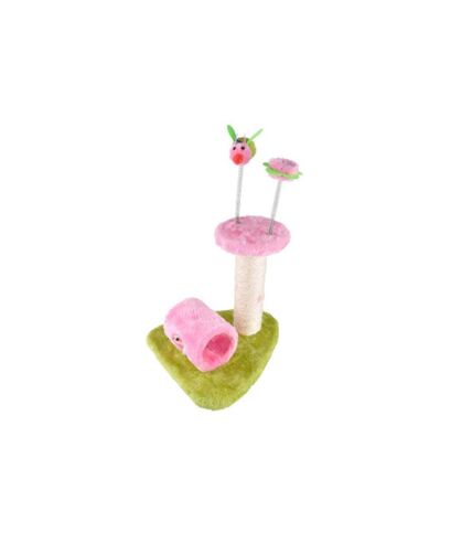 Arbre à Chat avec Jouets 1 Plateforme 43cm Rose